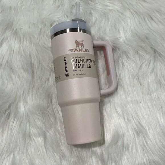 NWT Stanley Flowstate Adventure Quencher H2.0 Travel Tumbler 30 Oz Rose Quartz - Picture 1 of 11